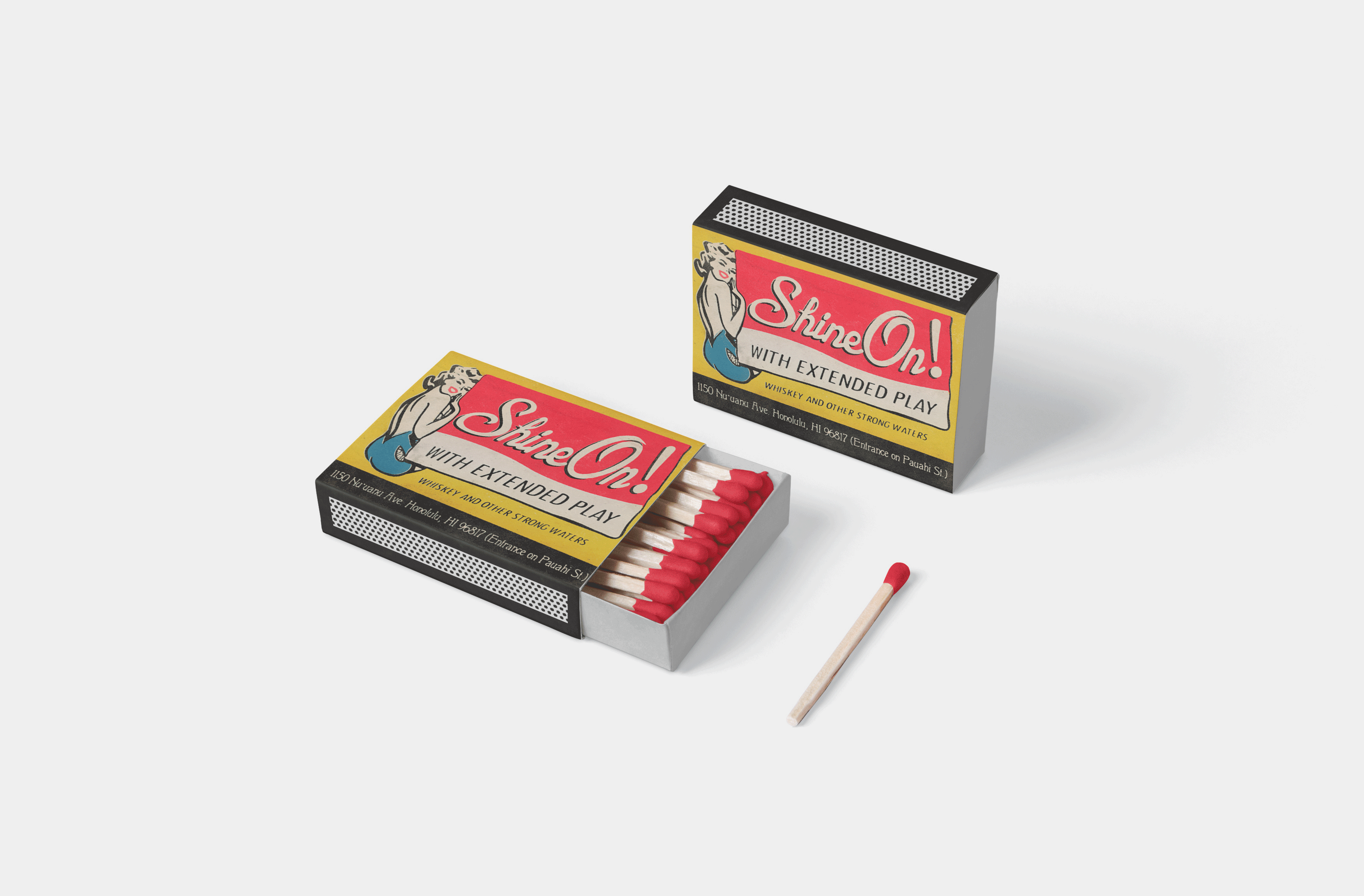 Bar Matchbox Mockup